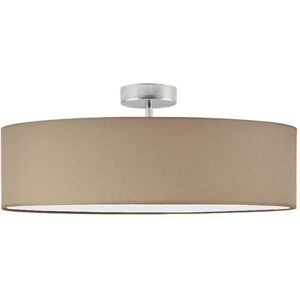 17 Stories Audriona 1-Light Semi Flush Mount Brushed Steel/Beige 30cm H x 50cm W x 50cm D 17 Stories Audriona 1-Light Semi Flush Mount Brushed Steel/Beige 30cm H x 50cm W x 50cm D