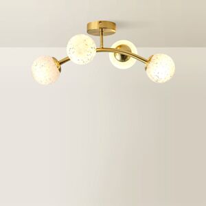 Fairmont Park Alfreddie Glass Flush Mount Gold 21cm H X 50cm W X 24cm D Fairmont Park Alfreddie Glass Flush Mount Gold 21cm H X 50cm W X 24cm D