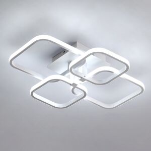 Ivy Bronx Hessville 4-Light 58cm LED Flush Mount Ceiling Light White 13cm H X 58cm W X 46cm D Ivy Bronx Hessville 4-Light 58cm LED Flush Mount Ceiling Light White 13cm H X 58cm W X 46cm D