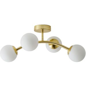 Fairmont Park Adael Flush Mount Gold 20cm H X 22cm W X 48cm D Fairmont Park Adael Flush Mount Gold 20cm H X 22cm W X 48cm D