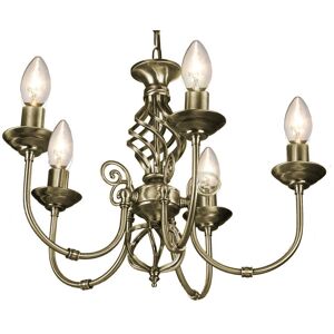 Astoria Grand Marina 5-Light Candle Style Chandelier Antique Brass 40cm H X 46cm W X 46cm D Astoria Grand Marina 5-Light Candle Style Chandelier Antique Brass 40cm H X 46cm W X 46cm D