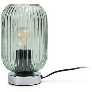 Fairmont Park Showstead 20cm Table Lamp Chrome/Sage Green 20cm H X 14cm W X 10cm D Fairmont Park Showstead 20cm Table Lamp Chrome/Sage Green 20cm H X 14cm W X 10cm D