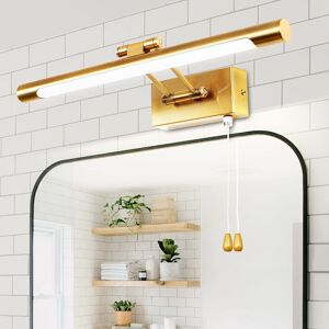 Fairmont Park Picture Light 8W,Brass Bathroom Vanity Mirror LED Wall Sconce Lighting Straight Arm Swing With Swivel Lamp Head Pull Switch Bedroom Lights Restaurant Chrome 6cm H X 40cm W X 19cm D Fairmont Park Picture Light 8W,Brass Bathroom Vanity Mirror LED Wall Sconce Lighting Straight Arm Swing With Swivel Lamp Head Pull Switch Bedroom Lights Restaurant Chrome 6cm H X 40cm W X 19cm D