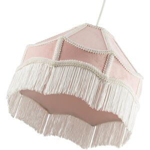 Mercer41 19cm H Velvet Empire Lamp Shade ( No Direct Attachment Method ) Soft Blush Pink 19cm H X 30cm W X 30cm D Mercer41 19cm H Velvet Empire Lamp Shade ( No Direct Attachment Method ) Soft Blush Pink 19cm H X 30cm W X 30cm D