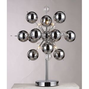 Ivy Bronx Azoriah 72Cm Table Lamp Silver Chrome Base/Silver Chrome Shade 72cm H X 50cm W X 50cm D Ivy Bronx Azoriah 72Cm Table Lamp Silver Chrome Base/Silver Chrome Shade 72cm H X 50cm W X 50cm D