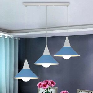 Breakwater Bay Whiting 3 - Light Kitchen Island Cone Pendant Blue 110cm H X 22cm W X 22cm D Breakwater Bay Whiting 3 - Light Kitchen Island Cone Pendant Blue 110cm H X 22cm W X 22cm D