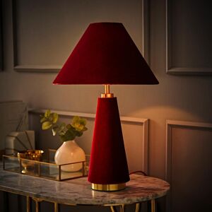 Fairmont Park Alliette Conical Teal Velvet Table Lamp Red/Red 46.8cm H X 30cm W X 30cm D Fairmont Park Alliette Conical Teal Velvet Table Lamp Red/Red 46.8cm H X 30cm W X 30cm D