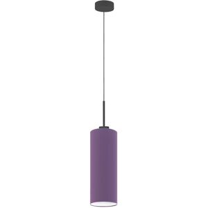 17 Stories Avaia 1 - Light Single Cylinder Pendant Violet/Black 35cm H X 15cm W X 15cm D 17 Stories Avaia 1 - Light Single Cylinder Pendant Violet/Black 35cm H X 15cm W X 15cm D