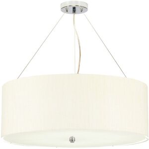 Ebern Designs Ausilia 1-Light Drum Pendant Polished Chrome 60cm H x 49cm W x 49cm D Ebern Designs Ausilia 1-Light Drum Pendant Polished Chrome 60cm H x 49cm W x 49cm D