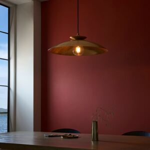 Canora Grey Antavia 1 - Light Single Dome Pendant Hammered brass & brass plate 11.5cm H X 50cm W Canora Grey Antavia 1 - Light Single Dome Pendant Hammered brass & brass plate 11.5cm H X 50cm W