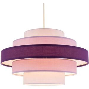 Brayden Studio Five Tier Pendant Lighting Shade With Various Cotton Rings By Purple 20cm H X 35cm W X 35cm D Brayden Studio Five Tier Pendant Lighting Shade With Various Cotton Rings By Purple 20cm H X 35cm W X 35cm D