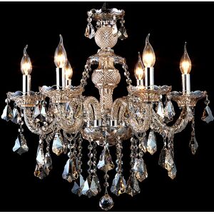 Mercer41 Alethea Crystal Chandelier Chrome 60cm H x 55cm W x 60cm D Mercer41 Alethea Crystal Chandelier Chrome 60cm H x 55cm W x 60cm D