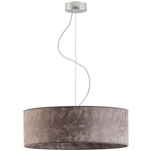 17 Stories Aubryelle 3 - Light Drum Pendant Gray Melange (Concrete)/Brushed Steel 120cm H x 50cm W x 50cm D 17 Stories Aubryelle 3 - Light Drum Pendant Gray Melange (Concrete)/Brushed Steel 120cm H x 50cm W x 50cm D
