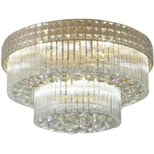 Rosdorf Park Pikeville Crystal Chandelier Gold 30cm H x 80cm W x 80cm D Rosdorf Park Pikeville Crystal Chandelier Gold 30cm H x 80cm W x 80cm D