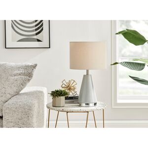Fairmont Park Aura Sleek Standard Table Lamp or Bedside Light (Bulb Included) Grey/Silver 130.81cm H X 71.12cm W X 71.12cm D Fairmont Park Aura Sleek Standard Table Lamp or Bedside Light (Bulb Included) Grey/Silver 130.81cm H X 71.12cm W X 71.12cm D