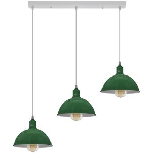 Latitude Run Labeeba 3-Light Kitchen Island Dome Pendant Green 271.78cm H X 177.8cm W X 53.34cm D Latitude Run Labeeba 3-Light Kitchen Island Dome Pendant Green 271.78cm H X 177.8cm W X 53.34cm D