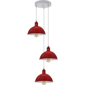 Breakwater Bay 3-Light Cluster Dome Pendant Red Breakwater Bay 3-Light Cluster Dome Pendant Red