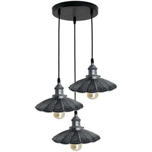 Breakwater Bay Overbrook Shores 3 - Light Cluster Cone Pendant Brushed Silver 100cm H X 22cm W X 100cm D Breakwater Bay Overbrook Shores 3 - Light Cluster Cone Pendant Brushed Silver 100cm H X 22cm W X 100cm D