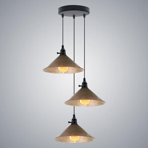 17 Stories 3-Light Cone Pendant Light – Industrial Kitchen Island Ceiling Fixture with Adjustable Height & E27 Bulbs Brushed Copper 17 Stories 3-Light Cone Pendant Light – Industrial Kitchen Island Ceiling Fixture with Adjustable Height & E27 Bulbs Brushed Copper