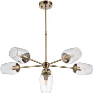 Corrigan Studio Krini 6 - Light Sputnik Chandelier Antique Brass 16cm H X 81cm W X 81cm D Corrigan Studio Krini 6 - Light Sputnik Chandelier Antique Brass 16cm H X 81cm W X 81cm D