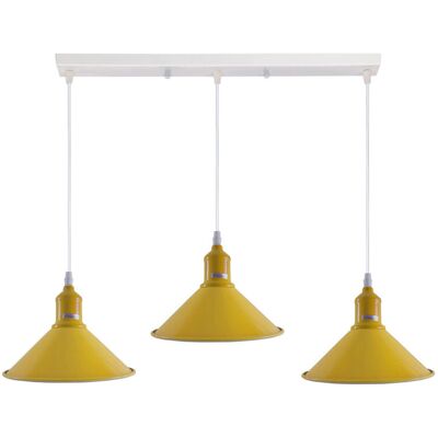 Breakwater Bay Dutcher 3 - Light Silver Kitchen Island Pendant Yellow 114.5cm H X 70cm W X 22cm D Breakwater Bay Dutcher 3 - Light Silver Kitchen Island Pendant Yellow 114.5cm H X 70cm W X 22cm D
