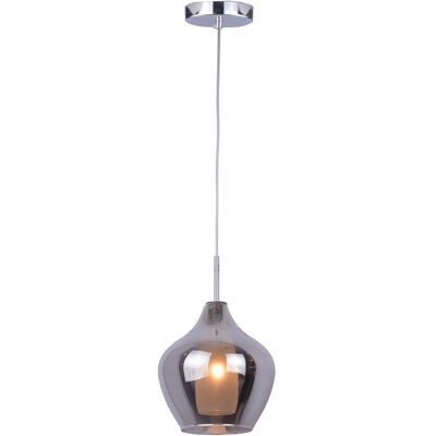 AZzardo AZ2148 DecoLine Amber Milano Chrome Ceiling Light AZzardo AZ2148 DecoLine Amber Milano Chrome Ceiling Light