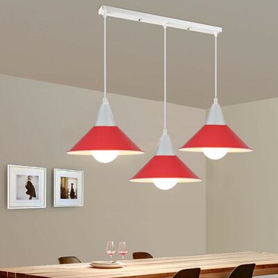 Breakwater Bay Whiting 3 - Light Kitchen Island Pendant Red Breakwater Bay Whiting 3 - Light Kitchen Island Pendant Red