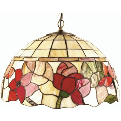 Ophelia & Co. Adalyn 1 - Light Tiffany Glass Dome Pendant Tiffany Glass 30cm H x 40cm W x 40cm D Ophelia & Co. Adalyn 1 - Light Tiffany Glass Dome Pendant Tiffany Glass 30cm H x 40cm W x 40cm D