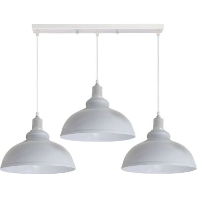 Breakwater Bay 3 - Light Kitchen Island Dome Pendant White 116.84cm H X 177.8cm W X 76.2cm D Breakwater Bay 3 - Light Kitchen Island Dome Pendant White 116.84cm H X 177.8cm W X 76.2cm D