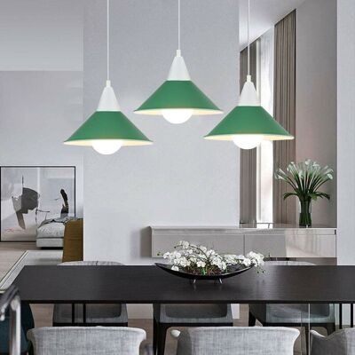 Breakwater Bay Whiting 3 - Light Kitchen Island Pendant Green Breakwater Bay Whiting 3 - Light Kitchen Island Pendant Green