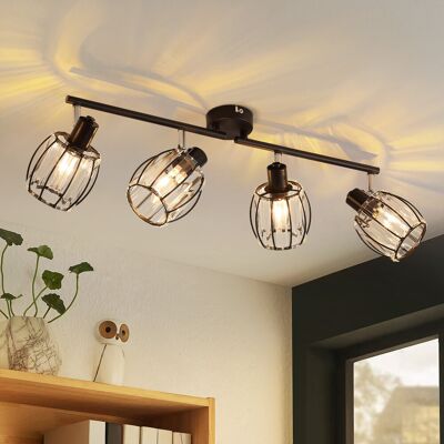 Metro Ceiling Spotlight Matte Black 21cm H X 60cm W X 11cm D Metro Ceiling Spotlight Matte Black 21cm H X 60cm W X 11cm D