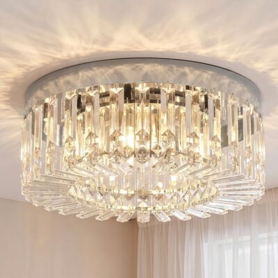 Canora Grey Flush Mount Silver 16cm H X 40cm W Canora Grey Flush Mount Silver 16cm H X 40cm W