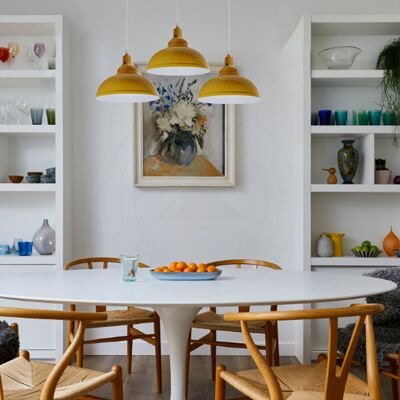 Breakwater Bay 3 - Light Kitchen Island Dome Pendant Yellow 116.84cm H X 177.8cm W X 76.2cm D Breakwater Bay 3 - Light Kitchen Island Dome Pendant Yellow 116.84cm H X 177.8cm W X 76.2cm D