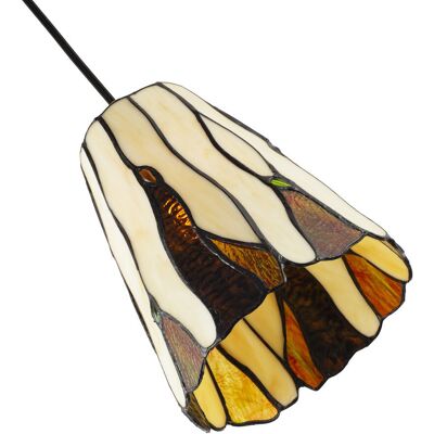 Astoria Grand 20cm H Glass Bell Pendant Shade ( No Direct Attachment Method ) in Beige Beige 20cm H X 17cm W X 17cm D Astoria Grand 20cm H Glass Bell Pendant Shade ( No Direct Attachment Method ) in Beige Beige 20cm H X 17cm W X 17cm D