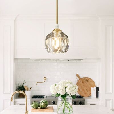Fairmont Park Collete 1-Light 11cm Crystal Globe Pendant Light Hanging Lamp Gold 10cm H X 11cm W X 11cm D Fairmont Park Collete 1-Light 11cm Crystal Globe Pendant Light Hanging Lamp Gold 10cm H X 11cm W X 11cm D