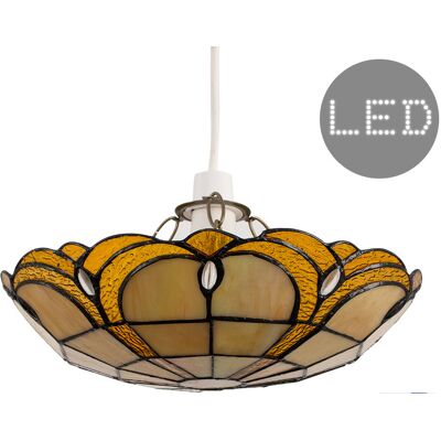 Marlow Home Co. 8.5cm H Glass Bowl Pendant Shade ( Clip On ) in Cream Cream 8.5cm H X 31cm W X 31cm D Marlow Home Co. 8.5cm H Glass Bowl Pendant Shade ( Clip On ) in Cream Cream 8.5cm H X 31cm W X 31cm D