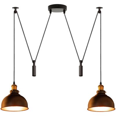 Longshore Tides Echols 2 - Light Cluster Pendant Black 116cm H X 12cm W X 12cm D Longshore Tides Echols 2 - Light Cluster Pendant Black 116cm H X 12cm W X 12cm D