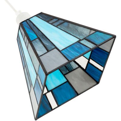 17 Stories 18cm H Glass Square Pendant Shade ( Screw On ) Blue 18cm H X 20cm W X 20cm D 17 Stories 18cm H Glass Square Pendant Shade ( Screw On ) Blue 18cm H X 20cm W X 20cm D