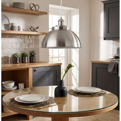 Firstlight Genoa Industrial Dome Pendant Light - Pendant Light Firstlight Genoa Industrial Dome Pendant Light - Pendant Light