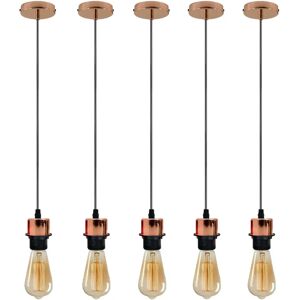 Borough Wharf Bismarck 5 - Light Single Bulb Pendant yellow/brown 103.5 H x 10.0 W x 10.0 D cm