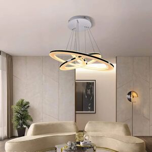Metro Modern LED pendant light, dimmable LED dining table with remote control white 150.0 H x 70.0 W x 70.0 D cm