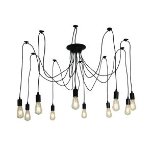 Morplan 10-Light Cluster Bulb Pendant black 150.0 H cm