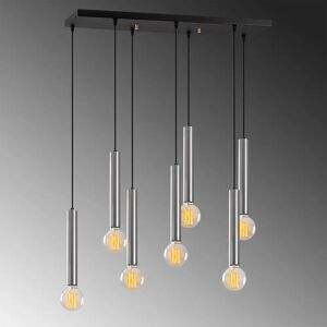 Trent Austin Design Yazmin 7 - Light Kitchen Island Bulb Pendant gray 30.0 H x 4.0 W x 4.0 D cm