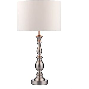 Dar Lighting Madrid 57cm Table Lamp gray 57.0 H x 31.0 W x 31.0 D cm