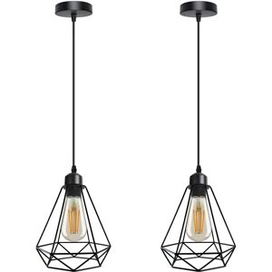 Borough Wharf Bladric 1 -Light Geometric Bulb Pendant black 117.5 H x 20.0 W x 20.0 D cm