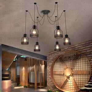 Borough Wharf Everlyse 6-Light Unique Chandelier black 20.0 H x 14.0 W x 14.0 D cm