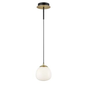 George Oliver Trieu 1 - Light Single Bulb Pendant black/yellow 130.0 W cm