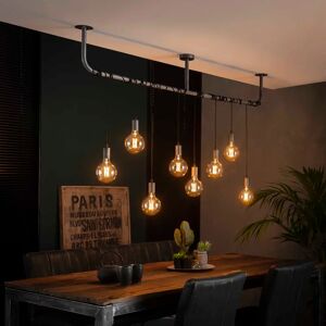 Rio Dicie 8 - Light Kitchen Island Bulb Pendant black 150.0 H x 176.0 W x 12.0 D cm