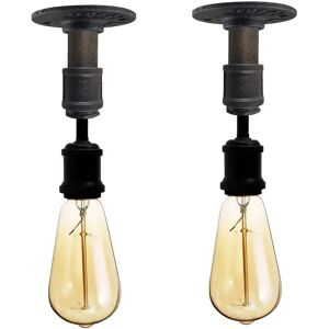 Rio Spillertown 1 - Light 8.5Cm Bulb Semi Flush Mount black 16.0 H x 8.5 W x 8.5 D cm