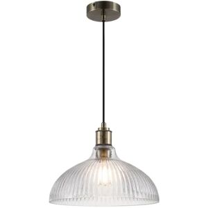 Enterprise Lighting 1 - Light Single Dome Glass Pendant yellow 15.0 H x 30.0 W x 30.0 D cm